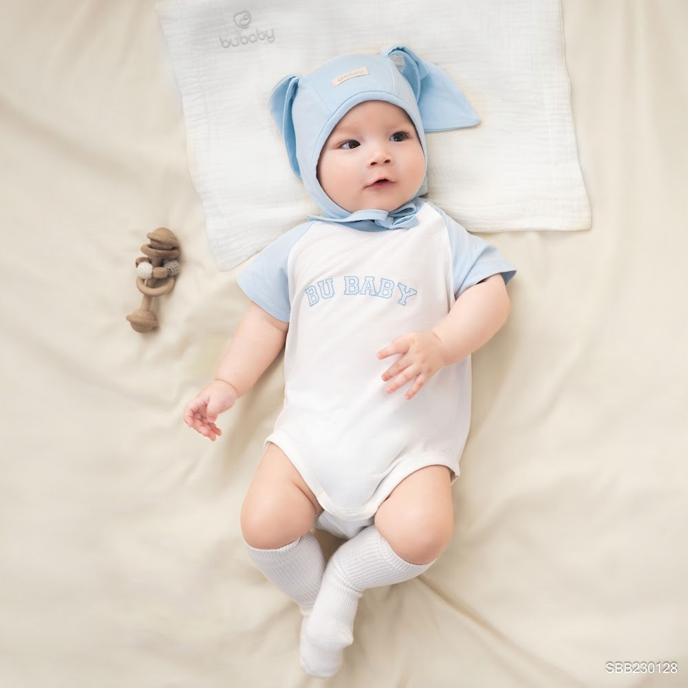 BU Baby (1M-12M) Body chip cộc tay thoáng mát dễ đóng bỉm bé trai gái SBB230128 | Body Chính hãng