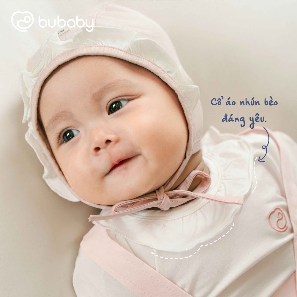 BU Baby (3M-18M) Set váy yếm kèm áo dài tay bé gái Bambus BBB603100 | Váy yếm chính hãng