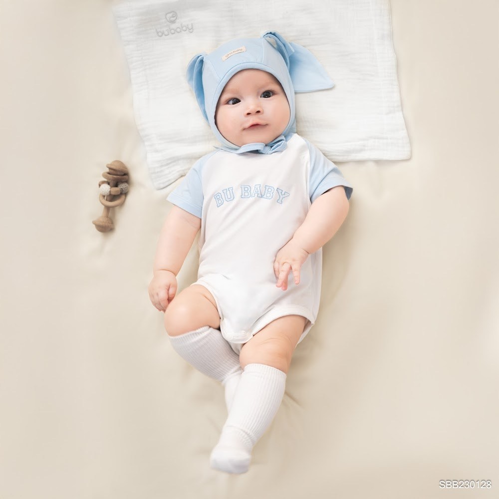 BU Baby (1M-12M) Body chip cộc tay thoáng mát dễ đóng bỉm bé trai gái SBB230128 | Body Chính hãng