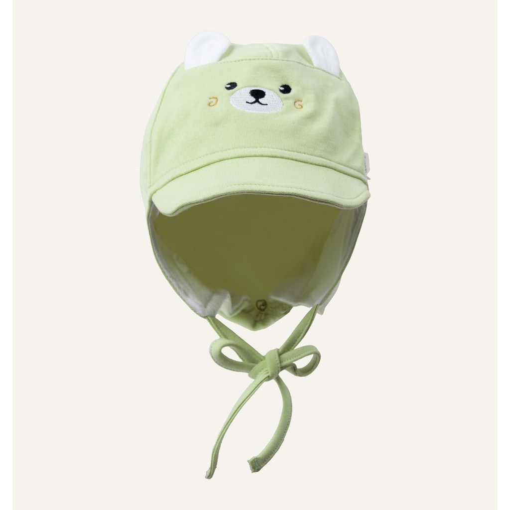 BU baby (1M-12M) Mũ Bonnet có vành BU Baby Cotton ACT194304 | Phụ kiện chính hãng