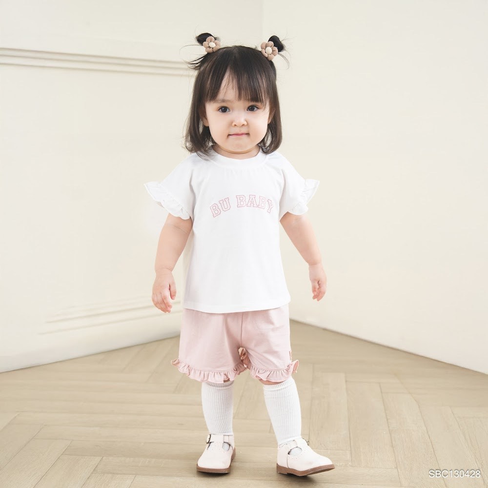 BU Baby (6M-5Y)  Bộ cộc tay cổ tròn cho bé thoáng mát năng động Bamboo SBC13042 | Quần áo Chính hãng