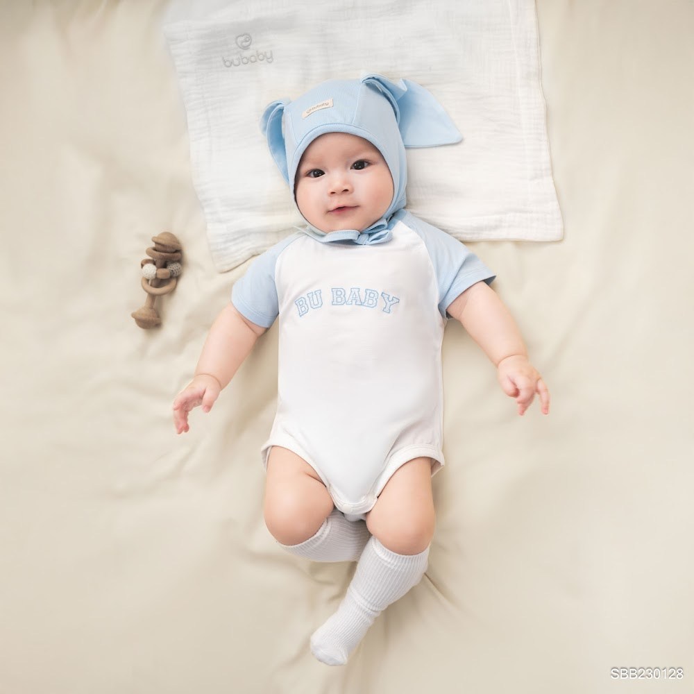 BU Baby (1M-12M) Body chip cộc tay thoáng mát dễ đóng bỉm bé trai gái SBB230128 | Body Chính hãng