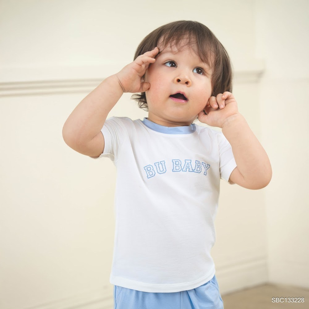 BU Baby (6M-5Y)  Bộ cộc tay cổ tròn cho bé thoáng mát năng động Bamboo SBC13042 | Quần áo Chính hãng