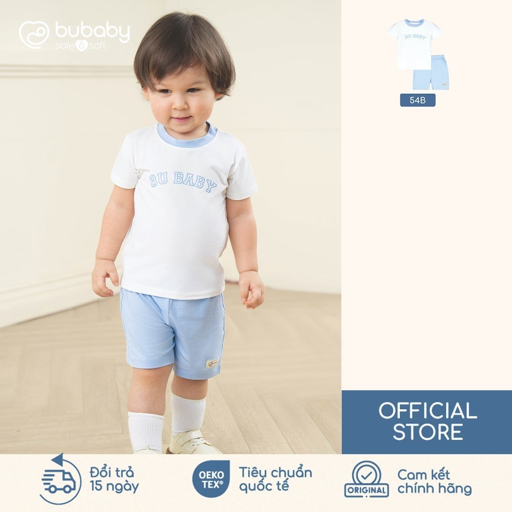 BU Baby (6M-5Y)  Bộ cộc tay cổ tròn cho bé thoáng mát năng động Bamboo SBC13042 | Quần áo Chính hãng