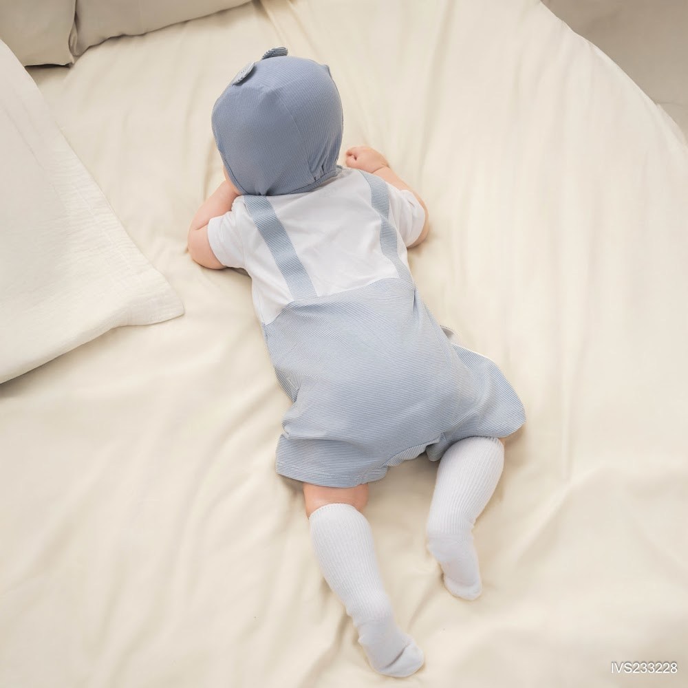 BU Baby (0M-12M) Bodysuit cộc tay phối mầu xinh khỏe cho bé Viscose IVS233128 | Body Chính hãng