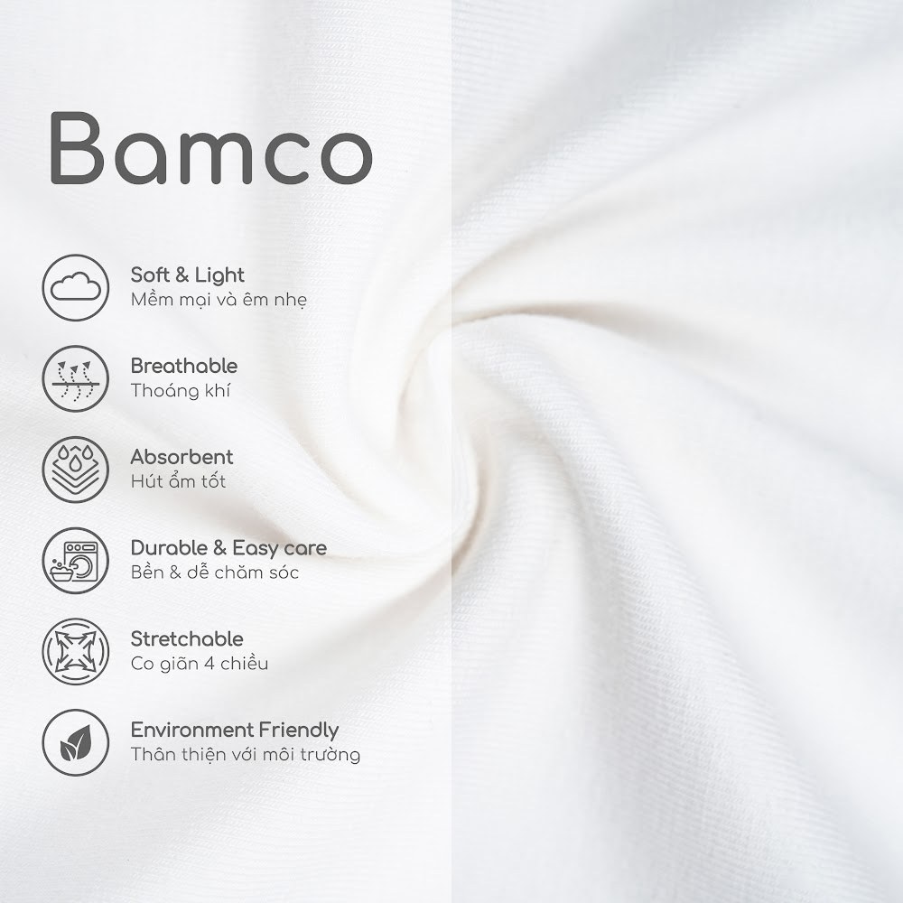 BU Baby (6M-5Y)  Bộ cộc tay cổ tròn cho bé thoáng mát năng động Bamboo SBC13042 | Quần áo Chính hãng