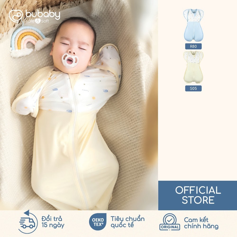 BU Baby Phụ kiện Túi ngủ nhộng chũn Little Rainbow | Đồ sơ sinh cao cấp mềm mịn | CVS4500LR
