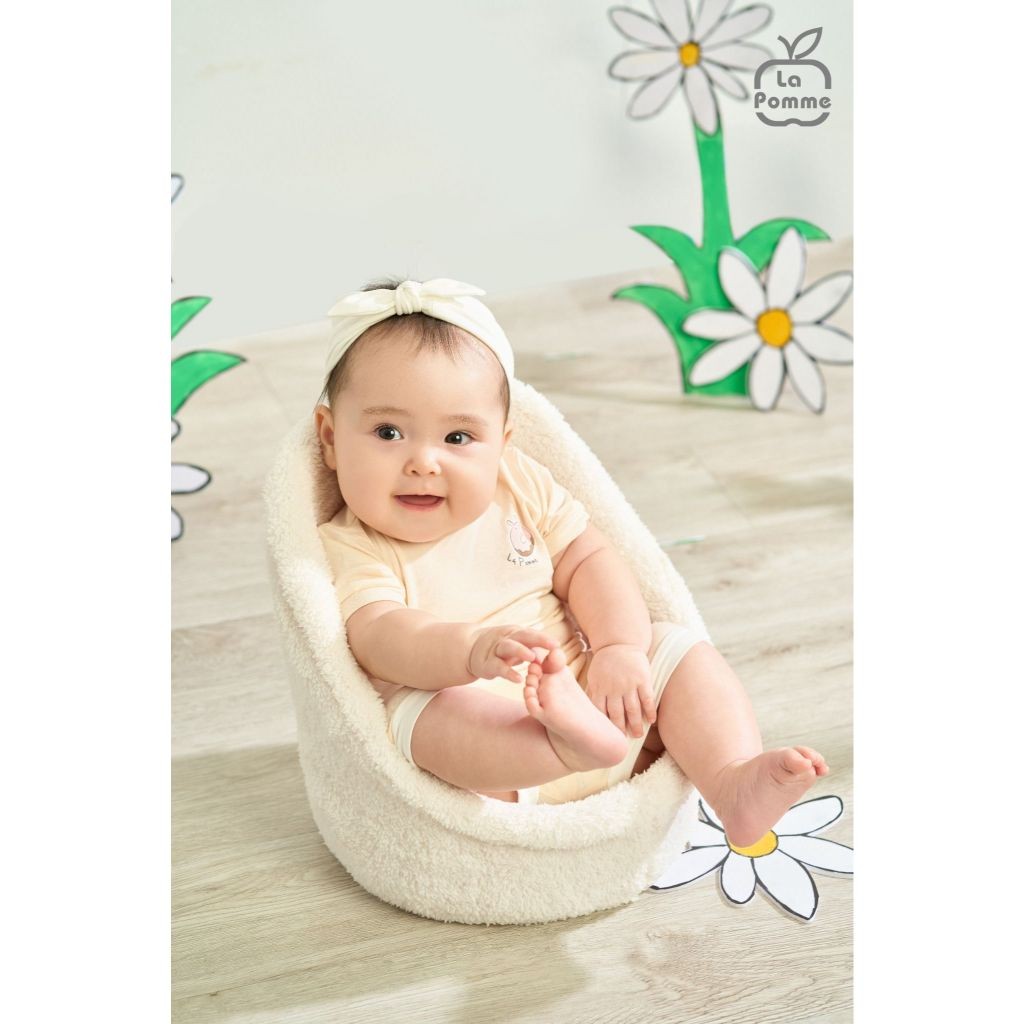 LaPom LP - Bộ cộc tay La Pomme Donut - Đồ sơ sinh cho bé - Đồ sơ sinh bé trai - Baby - Đồ sơ sinh bé gái