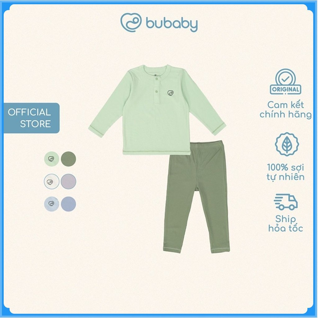 (6M-5Y) Bộ dài tay cổ trụ Siro - BSR110302 | Quần áo BU Baby chính hãng