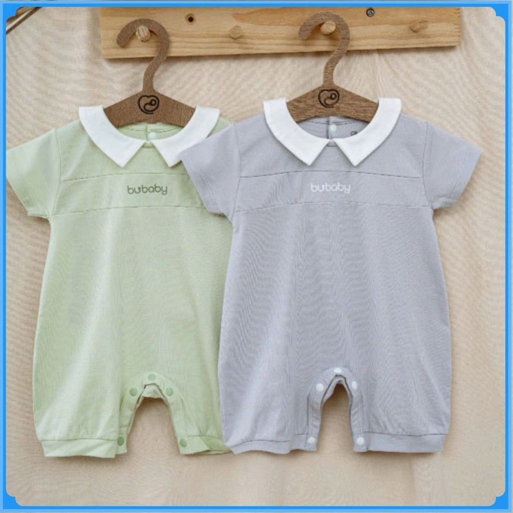 (1M-12M) Body đùi ngắn tay cài sau cổ Peter Pan Bamco - BBC2310PP | Quần áo BU Baby chính hãng