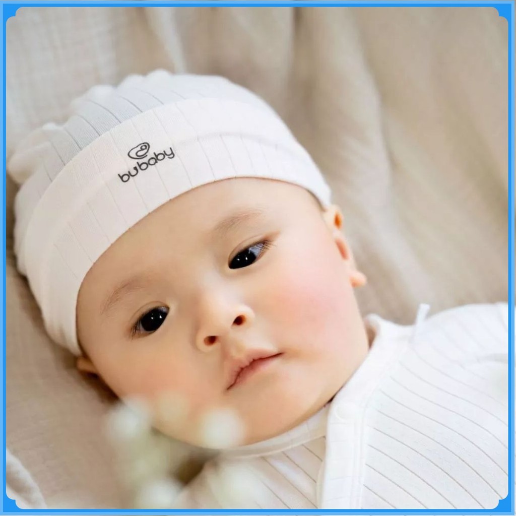 (1M-3M) Mũ Tròn Modal Cho Bé Sơ Sinh - AMD192201 | Phụ kiện BU Baby Chính hãng