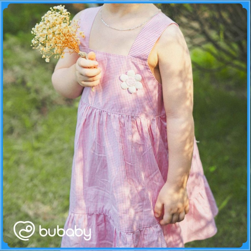 (6M-5Y) Váy 2 dây xòe tầng Cotton - BCT552900 | Quần áo BU Baby chính hãng