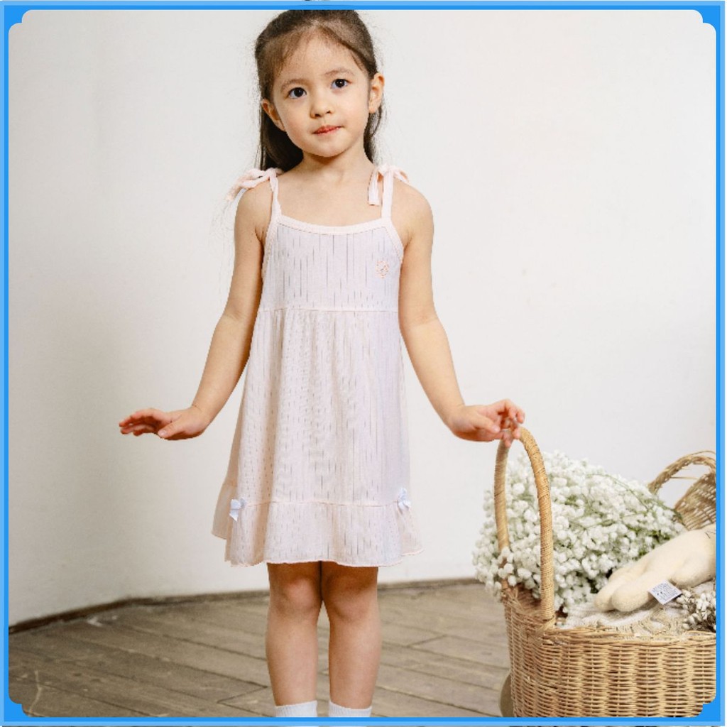 (12M-5Y) Váy 2 dây bèo gấu Molist - BMD55BG00 | Váy BU Baby Chính hãng