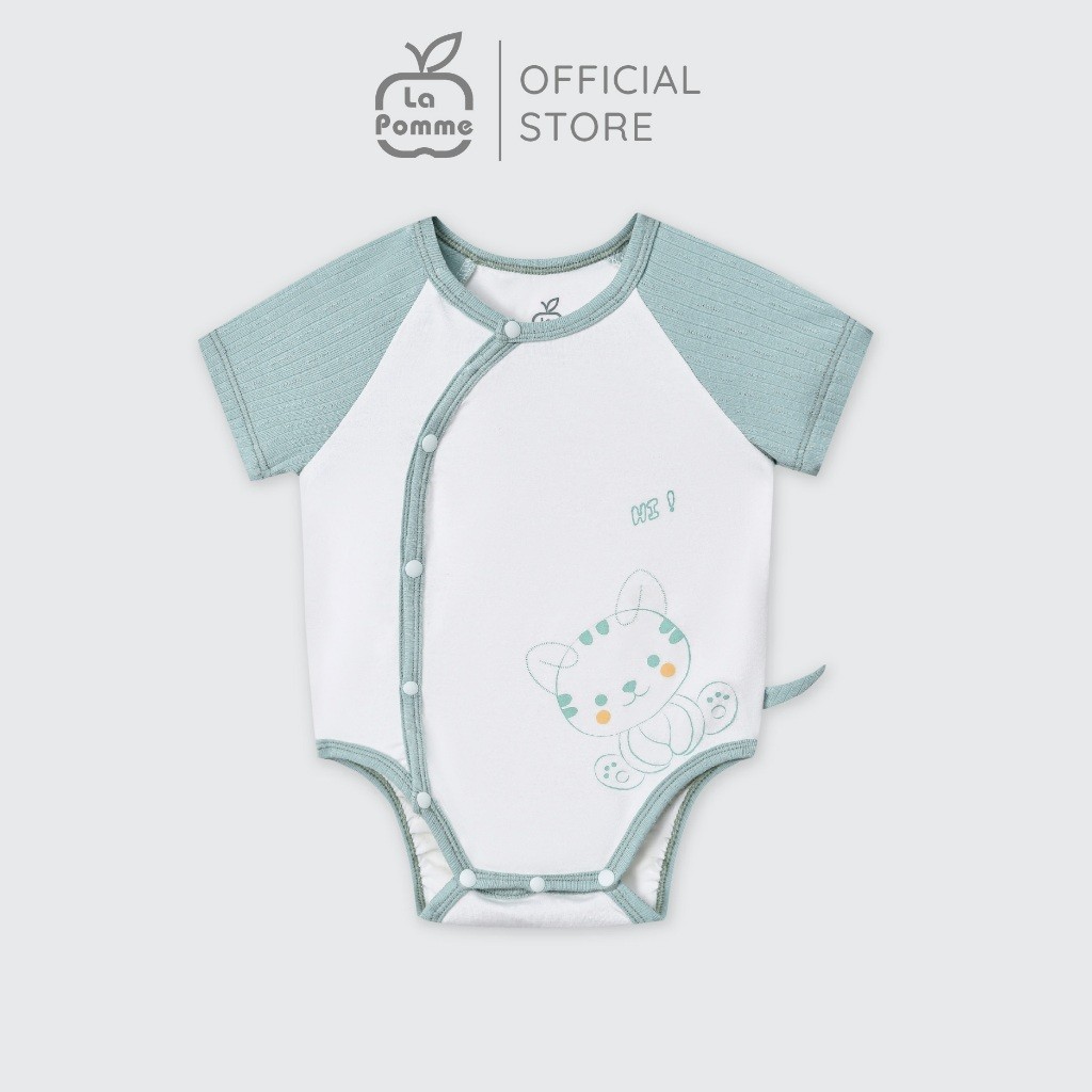 LaPom Bodychip cộc La Pomme Xin chào người bạn đáng yêu - Đồ sơ sinh cho bé - Đồ sơ sinh bé trai bé gái