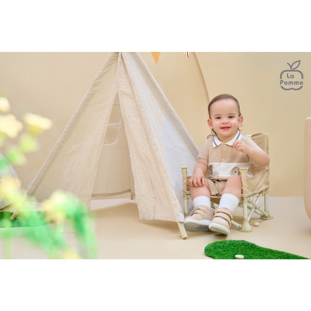 LaPom Body cộc tay La Pomme Cún con phối màu - Đồ sơ sinh cho bé - Đồ sơ sinh bé trai - Baby - Đồ sơ sinh bé gái