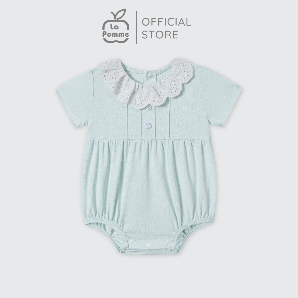 LaPom Body cộc tay La Pomme Bèo nhún cách điệu - Đồ sơ sinh cho bé - Đồ sơ sinh bé trai - Baby - Đồ sơ sinh bé gái