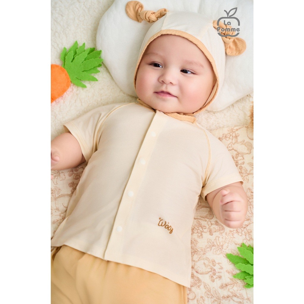 LaPom Bộ cộc tay La Pomme Ngôi nhà của Cún con - Đồ sơ sinh cho bé - Đồ sơ sinh bé trai - Baby - Đồ sơ sinh bé gái