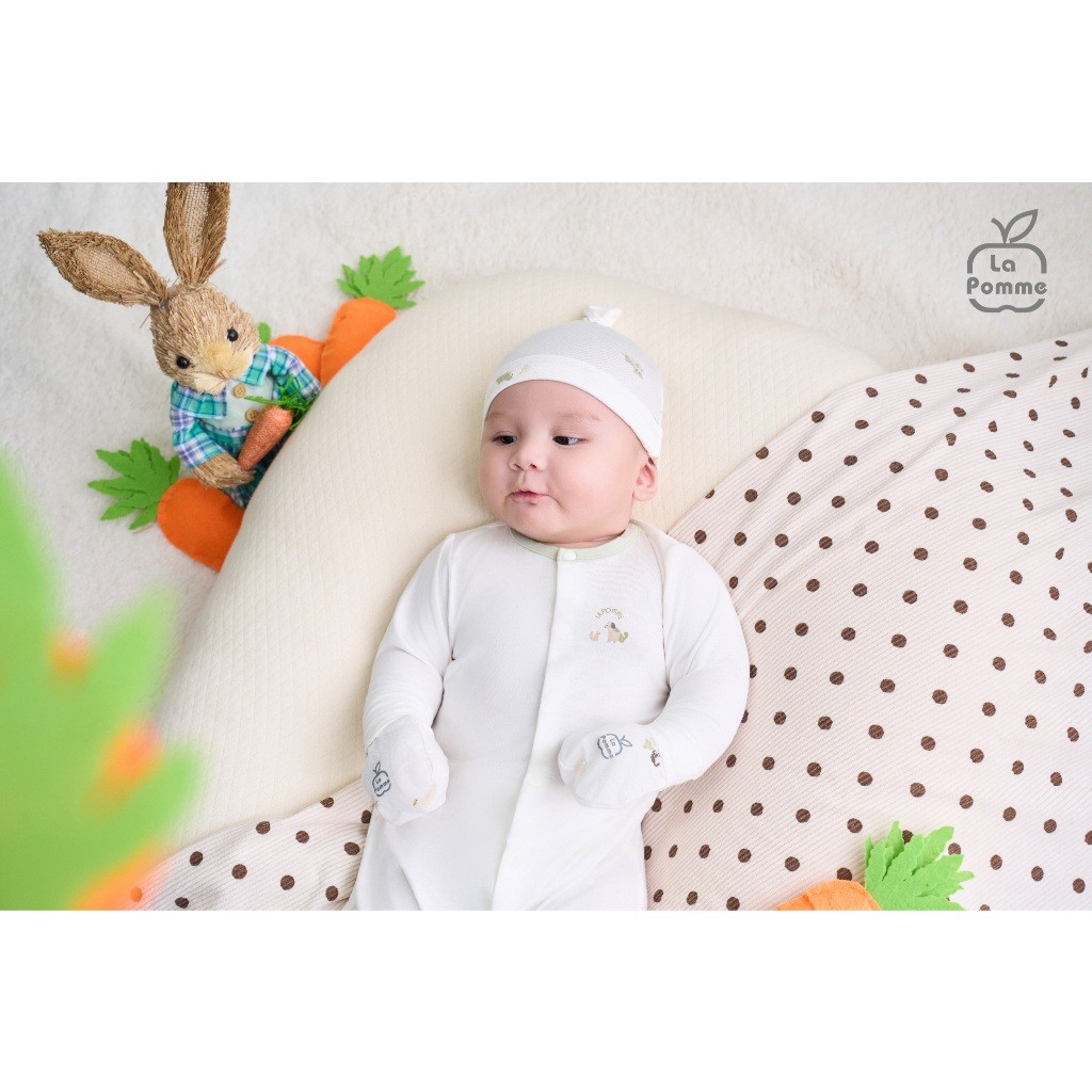 LaPom Body dài tay La Pomme Nông trại vui nhộn - Đồ sơ sinh cho bé - Đồ sơ sinh bé trai - Baby - Đồ sơ sinh bé gái