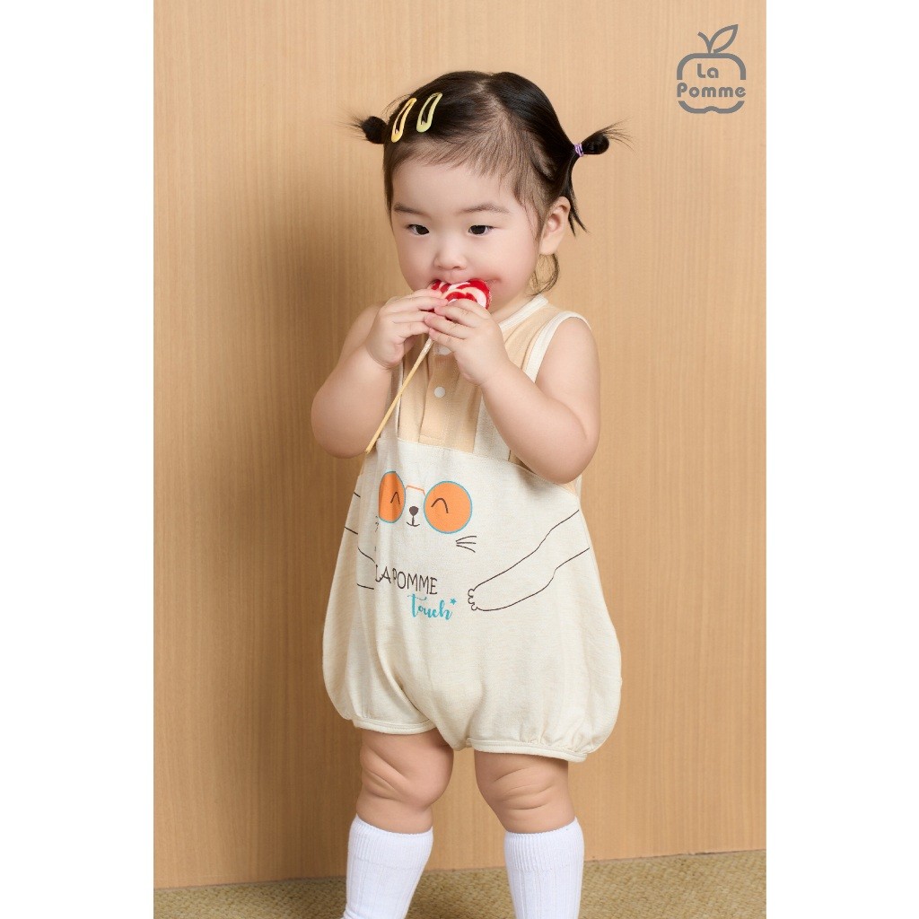 LaPom Body liền sát nách La Pomme Dễ thương - Đồ sơ sinh cho bé - Đồ sơ sinh bé trai - Baby - Đồ sơ sinh bé gái