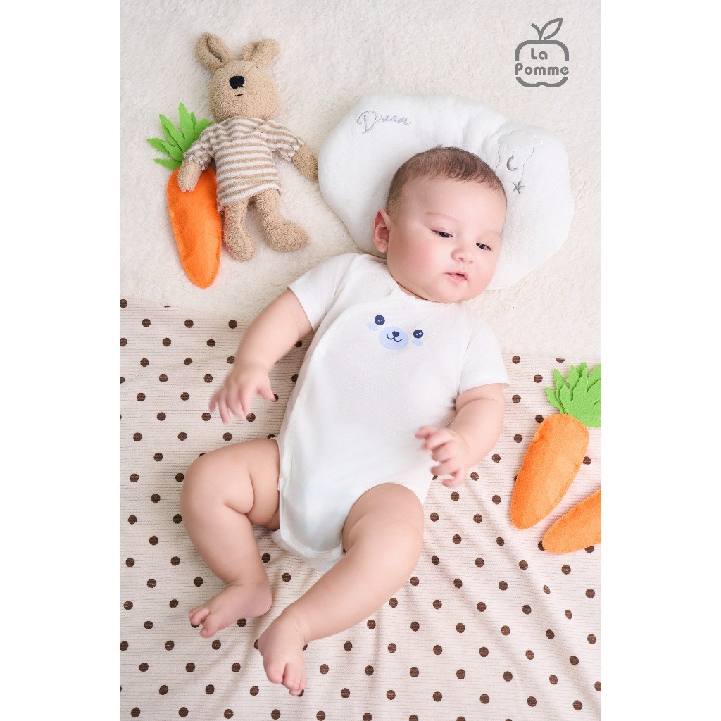 LaPom Set 2 Bodychip cộc La Pomme Vườn Thú Nhỏ Xinh - Đồ sơ sinh cho bé - Đồ sơ sinh bé trai - Baby - Đồ sơ sinh bé gái