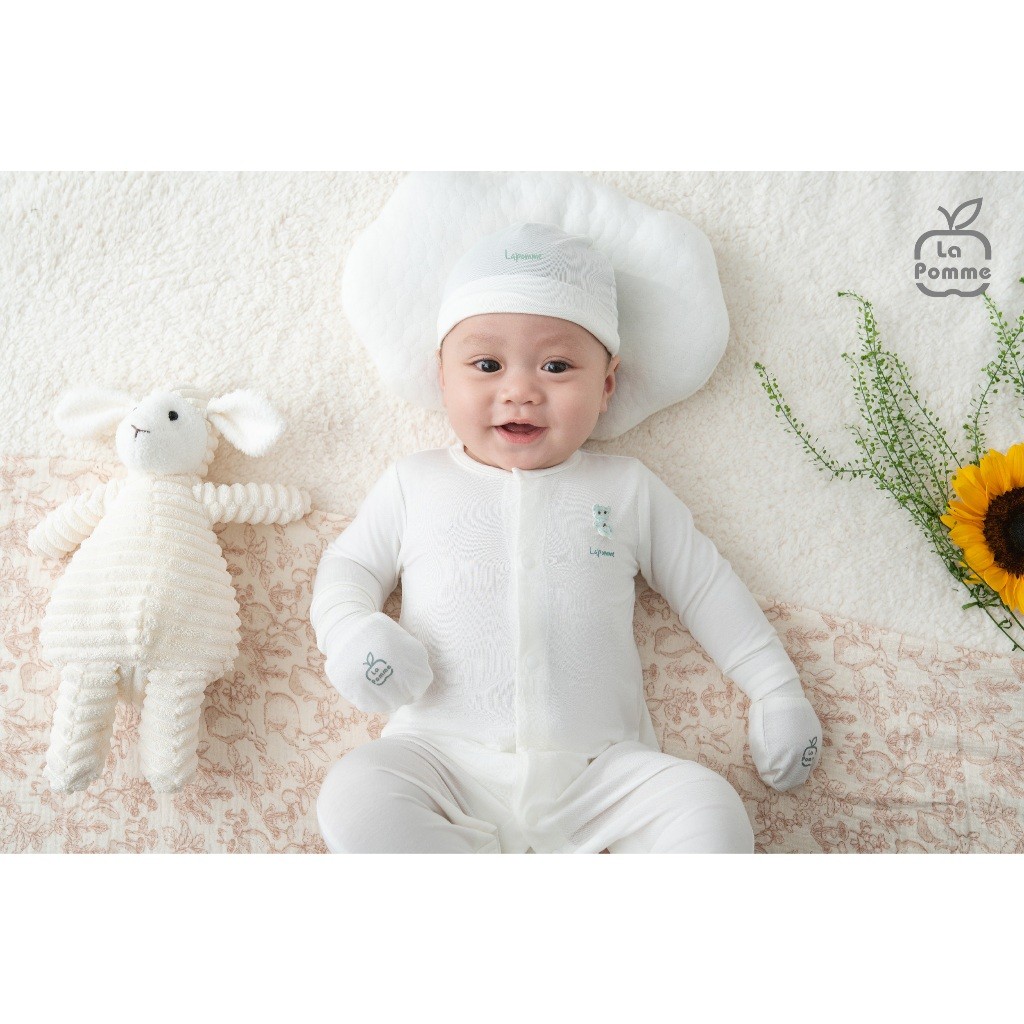 LaPom Body dài tay La Pomme Người bạn êm mềm - Đồ sơ sinh cho bé - Đồ sơ sinh bé trai - Baby - Đồ sơ sinh bé gái