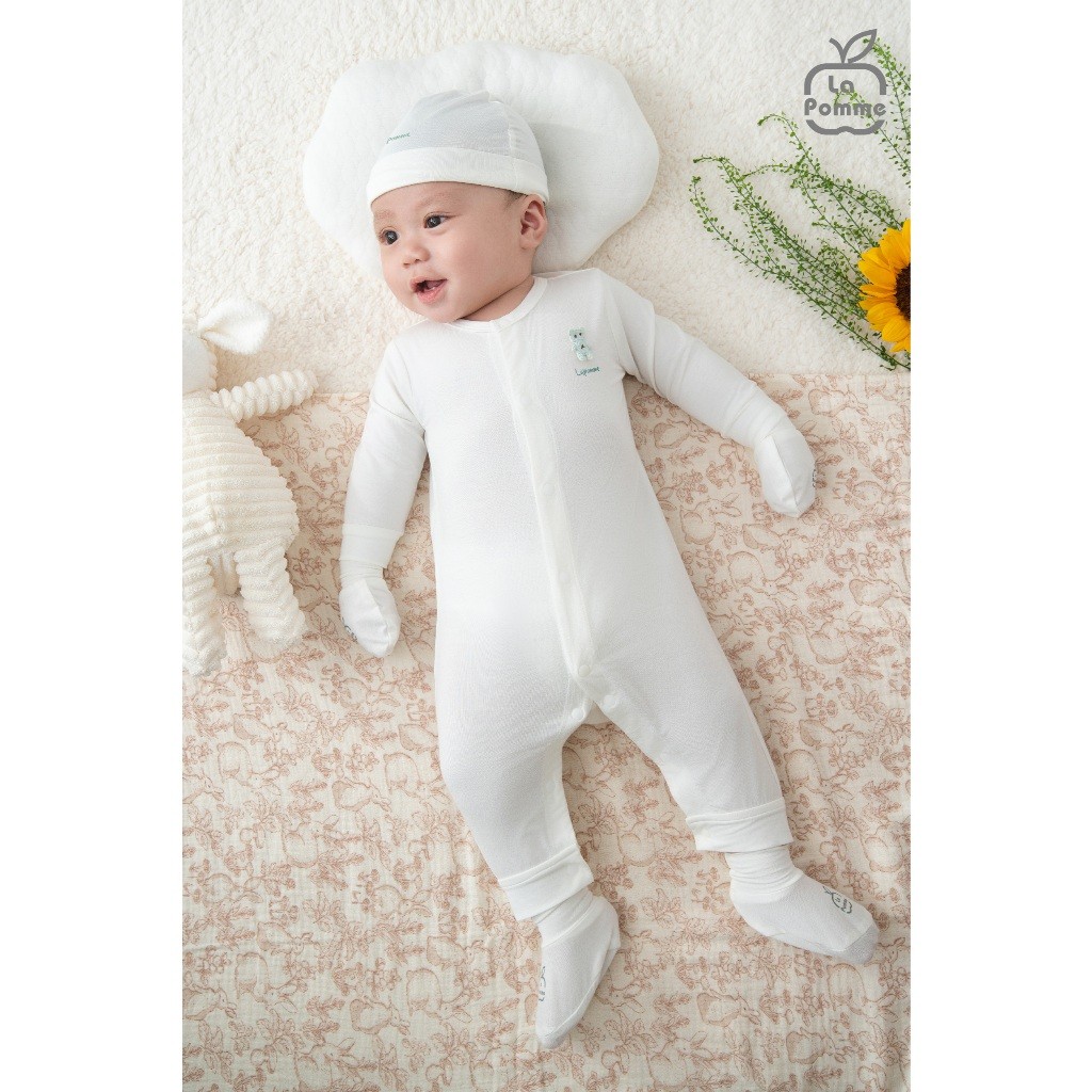 LaPom Body dài tay La Pomme Người bạn êm mềm - Đồ sơ sinh cho bé - Đồ sơ sinh bé trai - Baby - Đồ sơ sinh bé gái