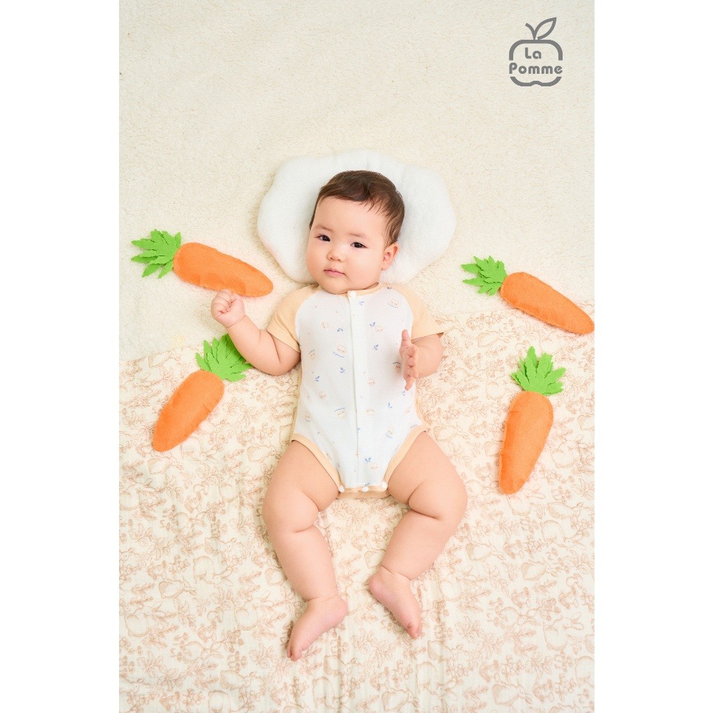 LaPom Body chip cộc tay La Pomme họa tiết dễ thương - Đồ sơ sinh cho bé - Đồ sơ sinh bé trai - Baby - Đồ sơ sinh bé gái