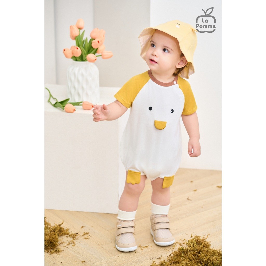 LaPom Body cộc tay La Pomme Bạn Cánh cụt - Đồ sơ sinh cho bé - Đồ sơ sinh bé trai - Baby - Đồ sơ sinh bé gái