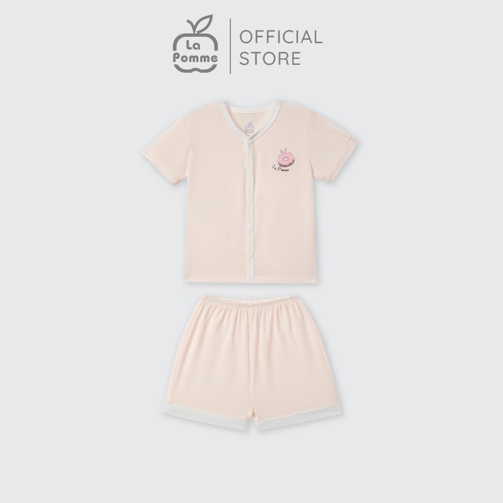 LaPom Bộ cộc tay cúc giữa La Pomme Donut - Đồ sơ sinh cho bé - Đồ sơ sinh bé trai - Baby - Đồ sơ sinh bé gái
