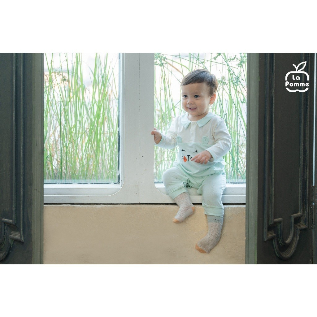 LaPom Body dài tay La Pomme cổ Peter Pan đáng yêu - Đồ sơ sinh cho bé - Đồ sơ sinh bé trai - Baby - Đồ sơ sinh bé gái