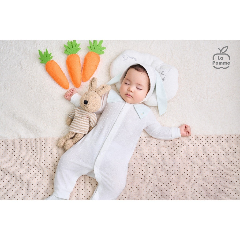 LaPom Body dài tay La Pomme Happy Friend - Đồ sơ sinh cho bé - Đồ sơ sinh bé trai - Baby - Đồ sơ sinh bé gái