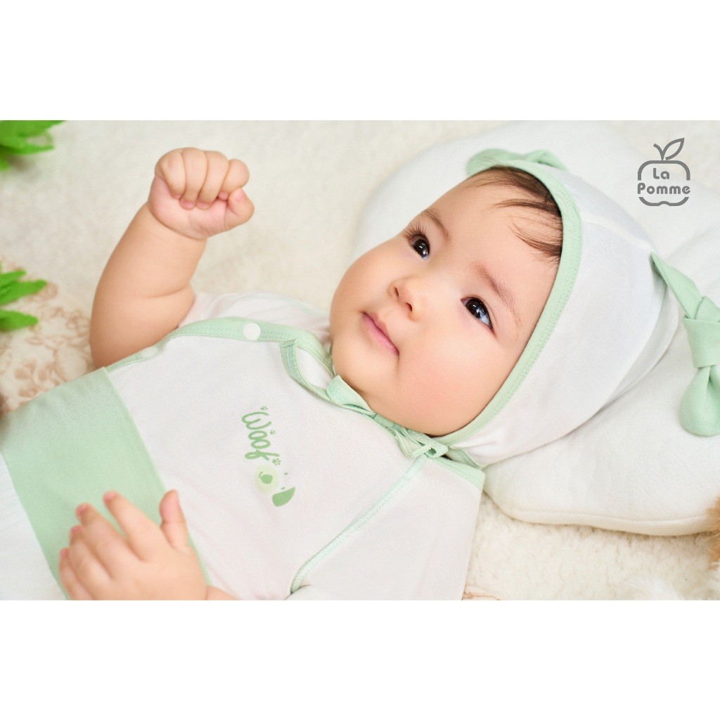 LaPom Bộ cộc tay La Pomme Cún con quần quả bí - Đồ sơ sinh cho bé - Đồ sơ sinh bé trai - Baby - Đồ sơ sinh bé gái