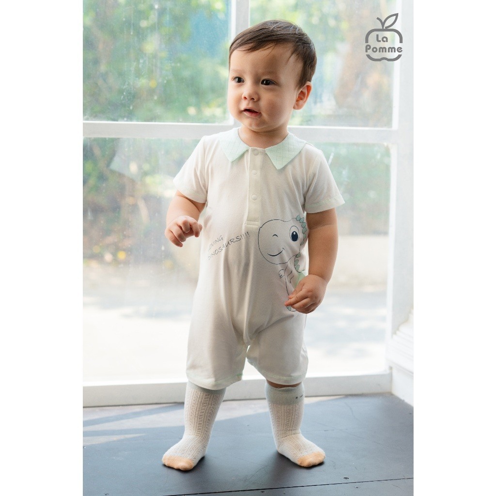 LaPom Body cộc tay La Pomme Đảo Xanh Kỳ Thú - Đồ sơ sinh cho bé - Đồ sơ sinh bé trai - Baby - Đồ sơ sinh bé gái
