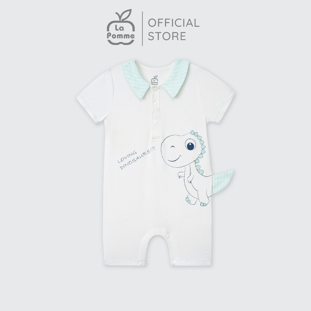 LaPom Body cộc tay La Pomme Đảo Xanh Kỳ Thú - Đồ sơ sinh cho bé - Đồ sơ sinh bé trai - Baby - Đồ sơ sinh bé gái