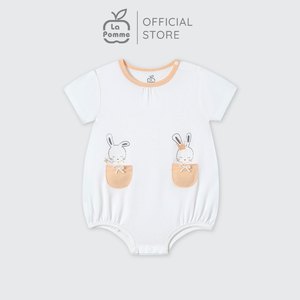 LaPom Body cộc tay La Pomme Bèo nhún phối màu - Đồ sơ sinh cho bé - Đồ sơ sinh bé trai - Baby - Đồ sơ sinh bé gái