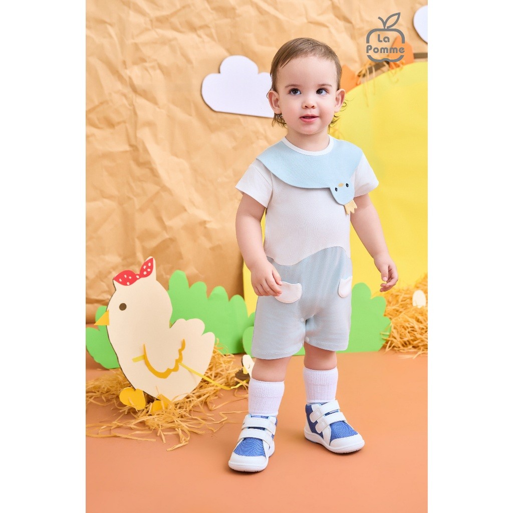 LaPom Body cộc tay La Pomme Gà bông tinh nghịch - Đồ sơ sinh cho bé - Đồ sơ sinh bé trai - Baby - Đồ sơ sinh bé gái