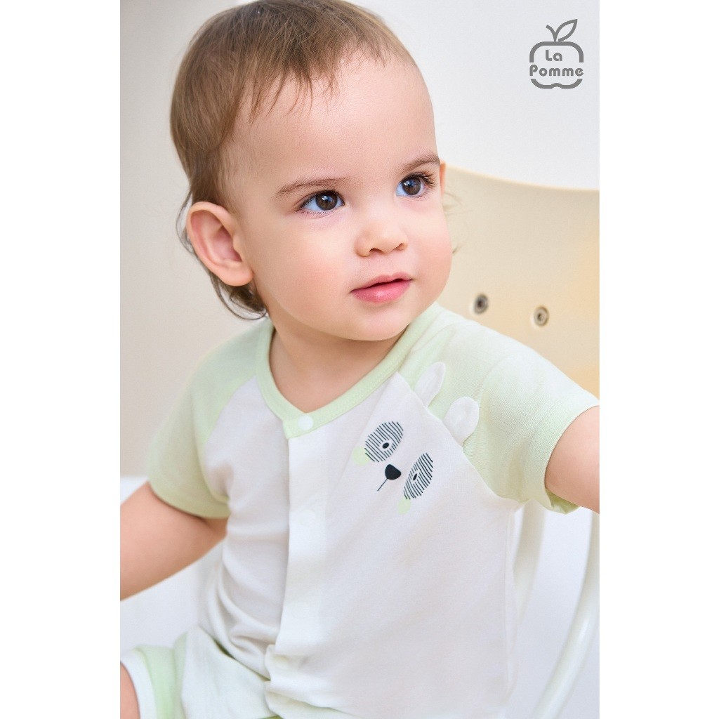LaPom Bộ cộc tay La Pomme bạn thú hồn nhiên - Đồ sơ sinh cho bé - Đồ sơ sinh bé trai - Baby - Đồ sơ sinh bé gái