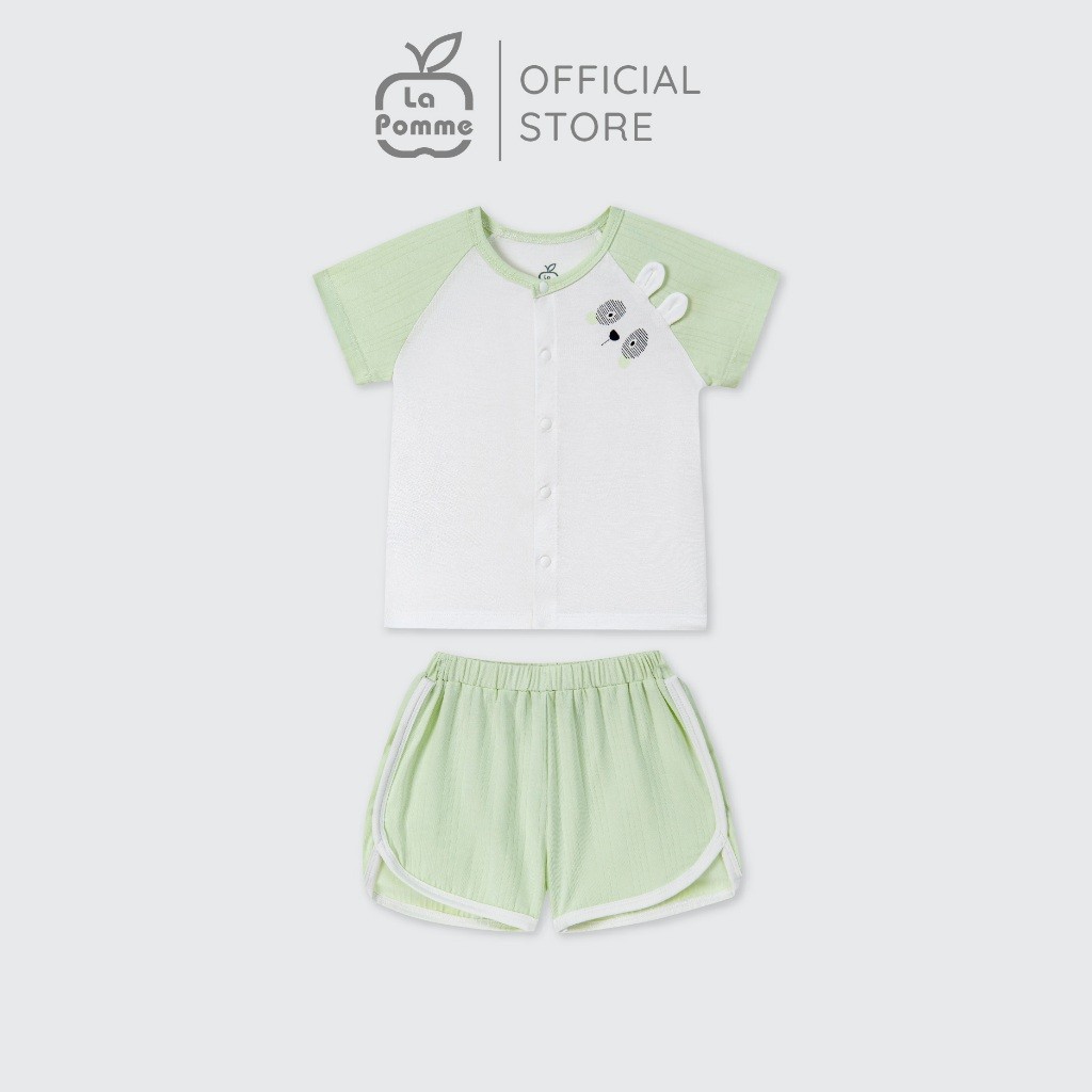 LaPom Bộ cộc tay La Pomme bạn thú hồn nhiên - Đồ sơ sinh cho bé - Đồ sơ sinh bé trai - Baby - Đồ sơ sinh bé gái