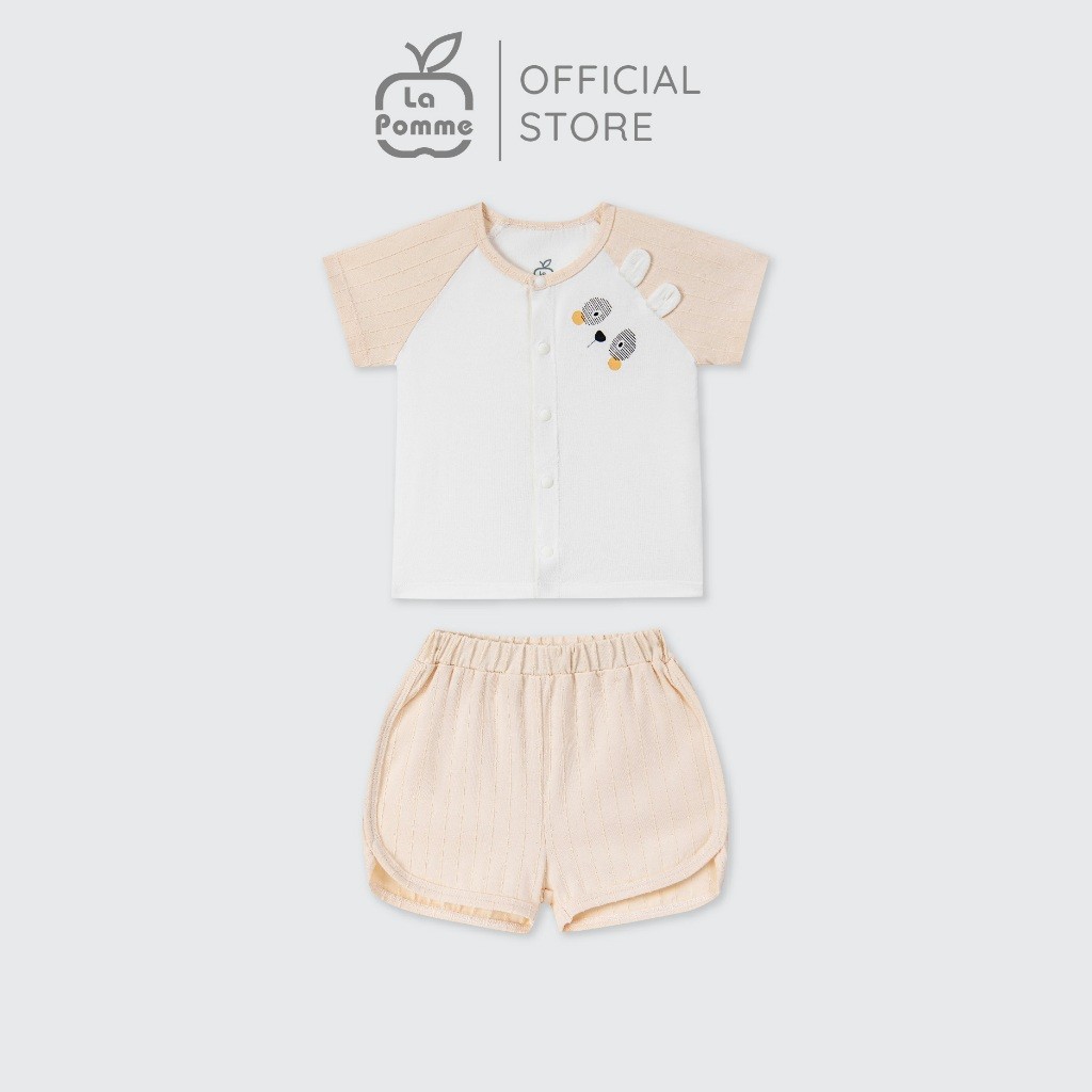 LaPom Bộ cộc tay La Pomme bạn thú hồn nhiên - Đồ sơ sinh cho bé - Đồ sơ sinh bé trai - Baby - Đồ sơ sinh bé gái