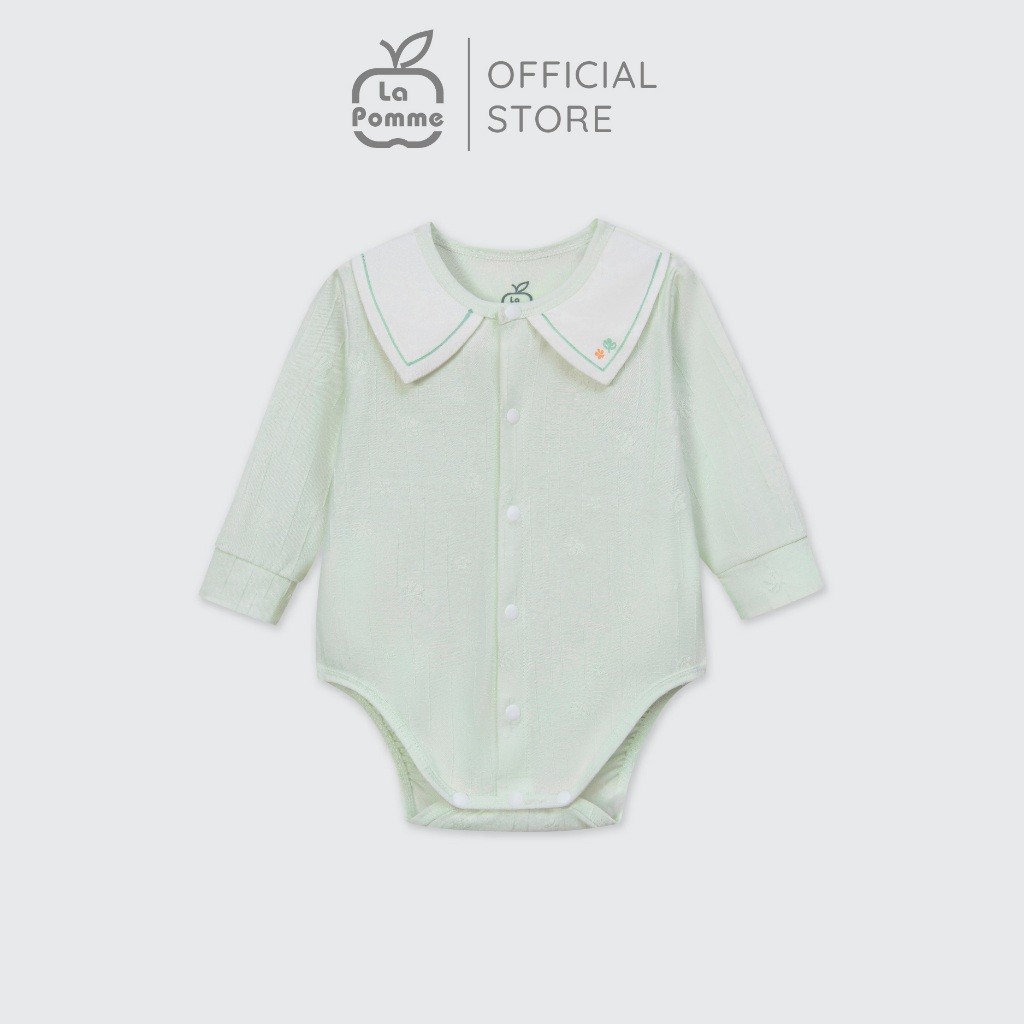 LaPom Bodychip dài tay La Pomme Happy Friend - Đồ sơ sinh cho bé - Đồ sơ sinh bé trai - Baby - Đồ sơ sinh bé gái