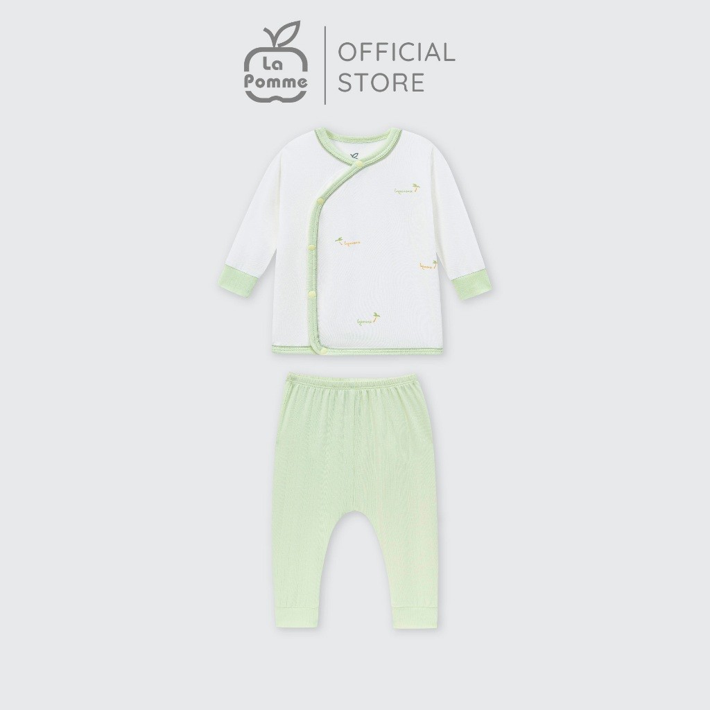 LaPom Bộ dài tay cúc lệch La Pomme Mùa hè của bé - Đồ sơ sinh cho bé - Đồ sơ sinh bé trai - Baby - Đồ sơ sinh bé gái