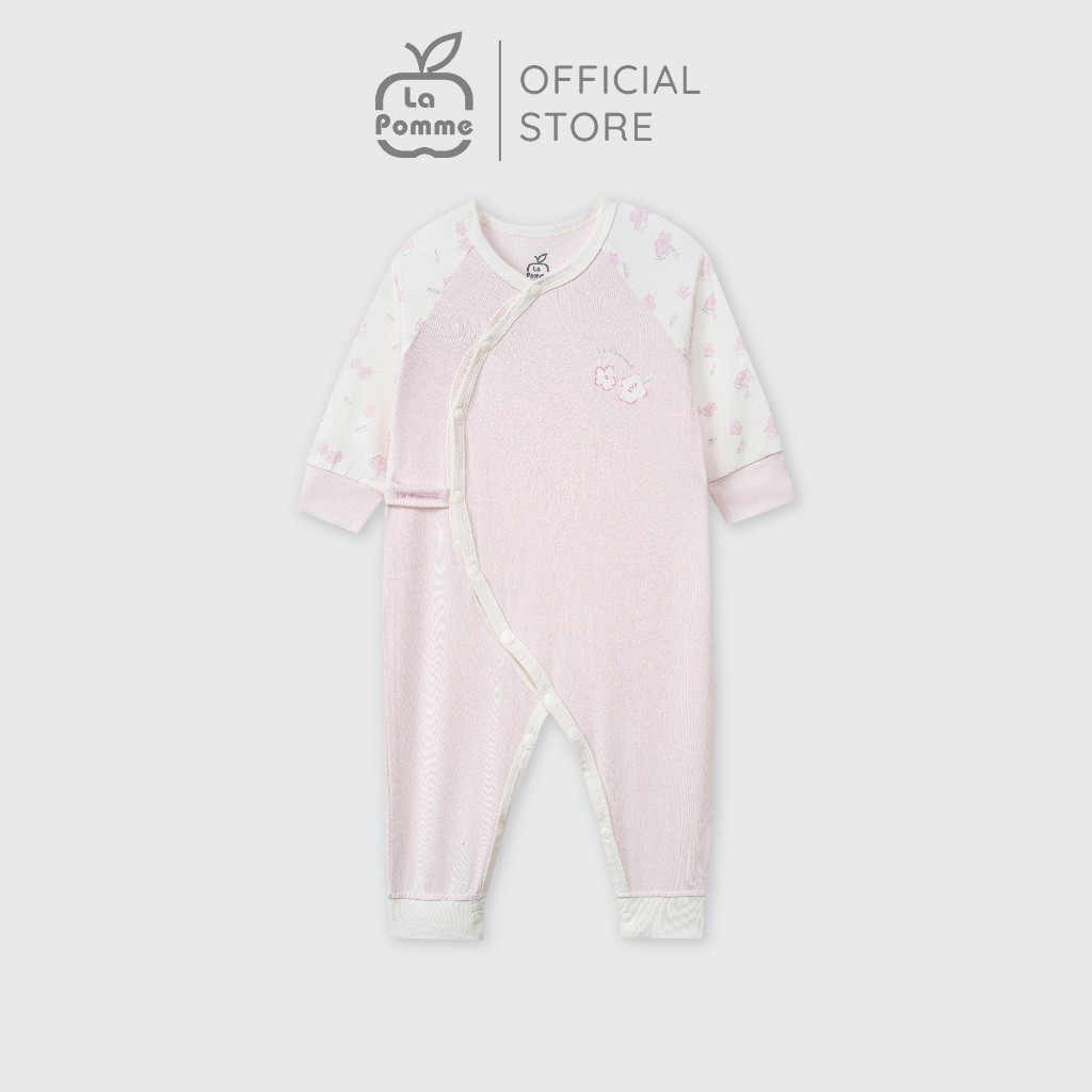 LaPom Body dài tay La Pomme phối họa tiết dễ thương - Đồ sơ sinh cho bé - Đồ sơ sinh bé trai - Baby - Đồ sơ sinh bé gái