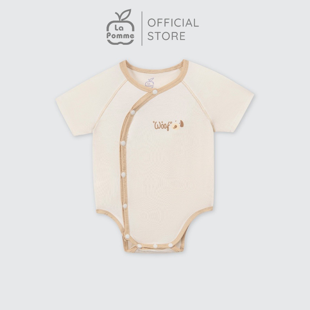 LaPom Bodychip cộc tay La Pomme Ngôi nhà của Cún con - Đồ sơ sinh cho bé - Đồ sơ sinh bé trai - Baby - Đồ sơ sinh bé gái