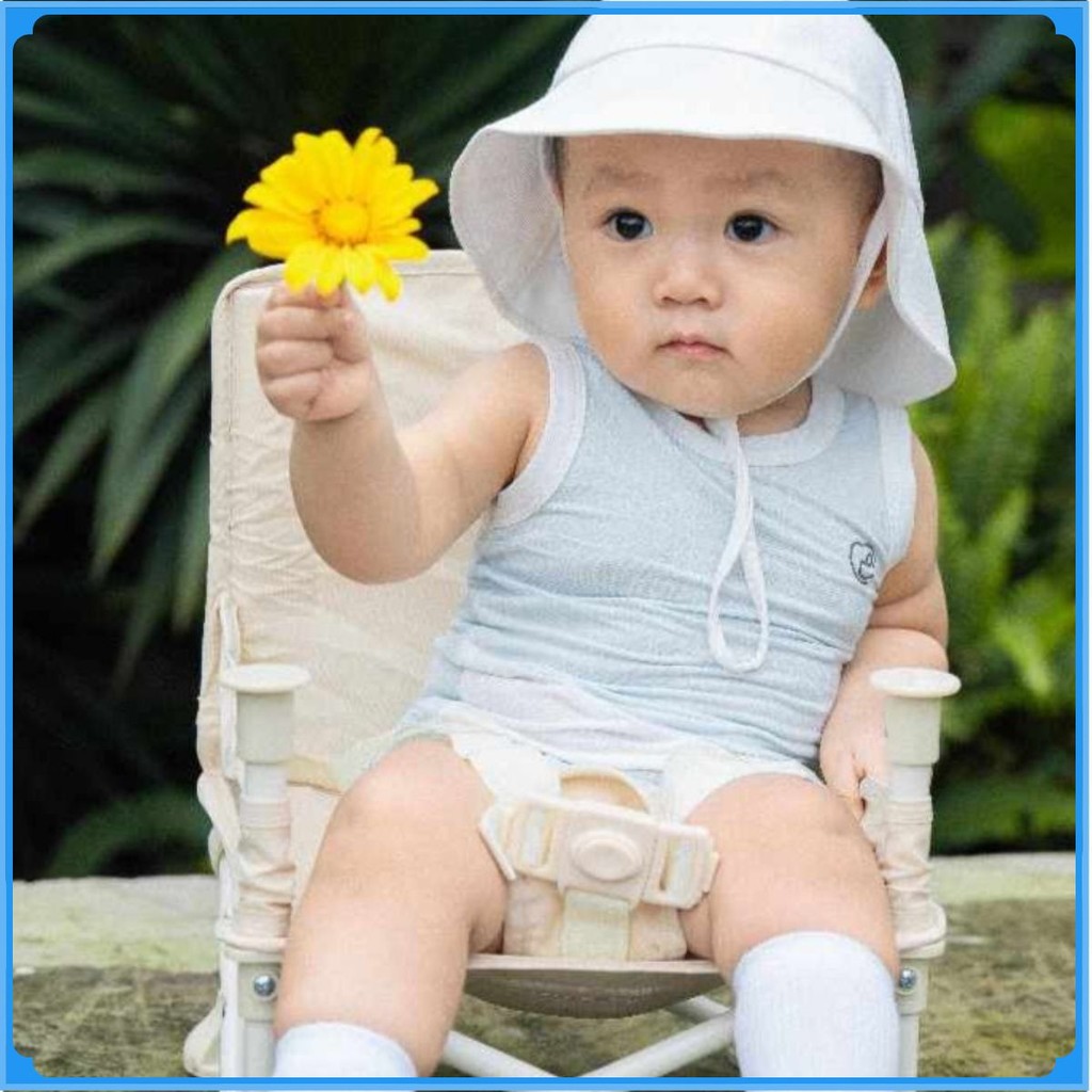 (6M-5Y) Bộ sát nách cổ tròn Bubaby cho bé trai bé gái Siro BSR140402 BSR140403 | Quần áo BU Baby chính hãng