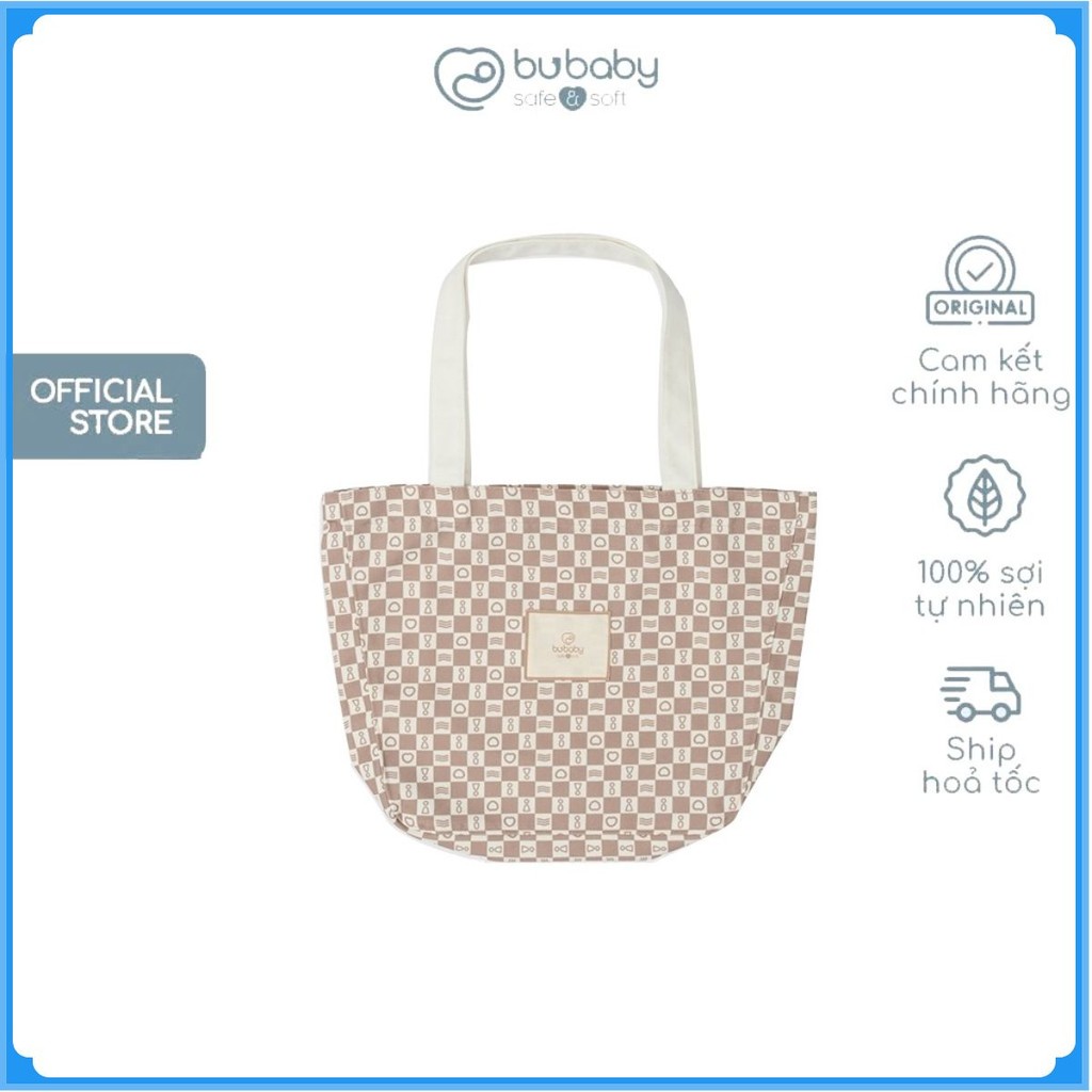 Túi tote ,Túi đeo chéo, Túi dây rút cho mẹ và bé in Bubaby signature ACT120001 | Phụ kiện BU Baby chính hãng