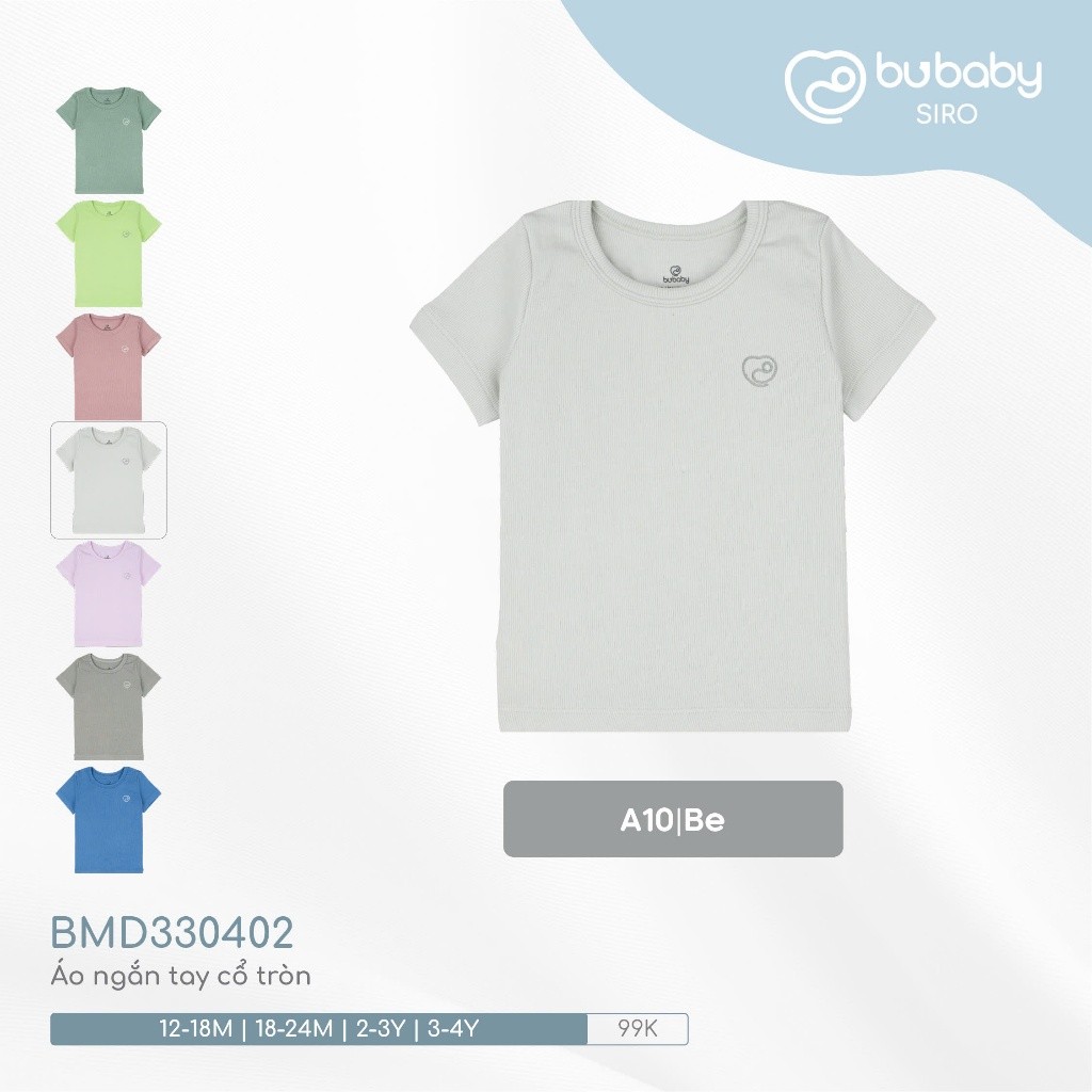 (12M-4Y) Áo ngắn tay cổ tròn BU Baby cute cho bé yêu - BMD330402