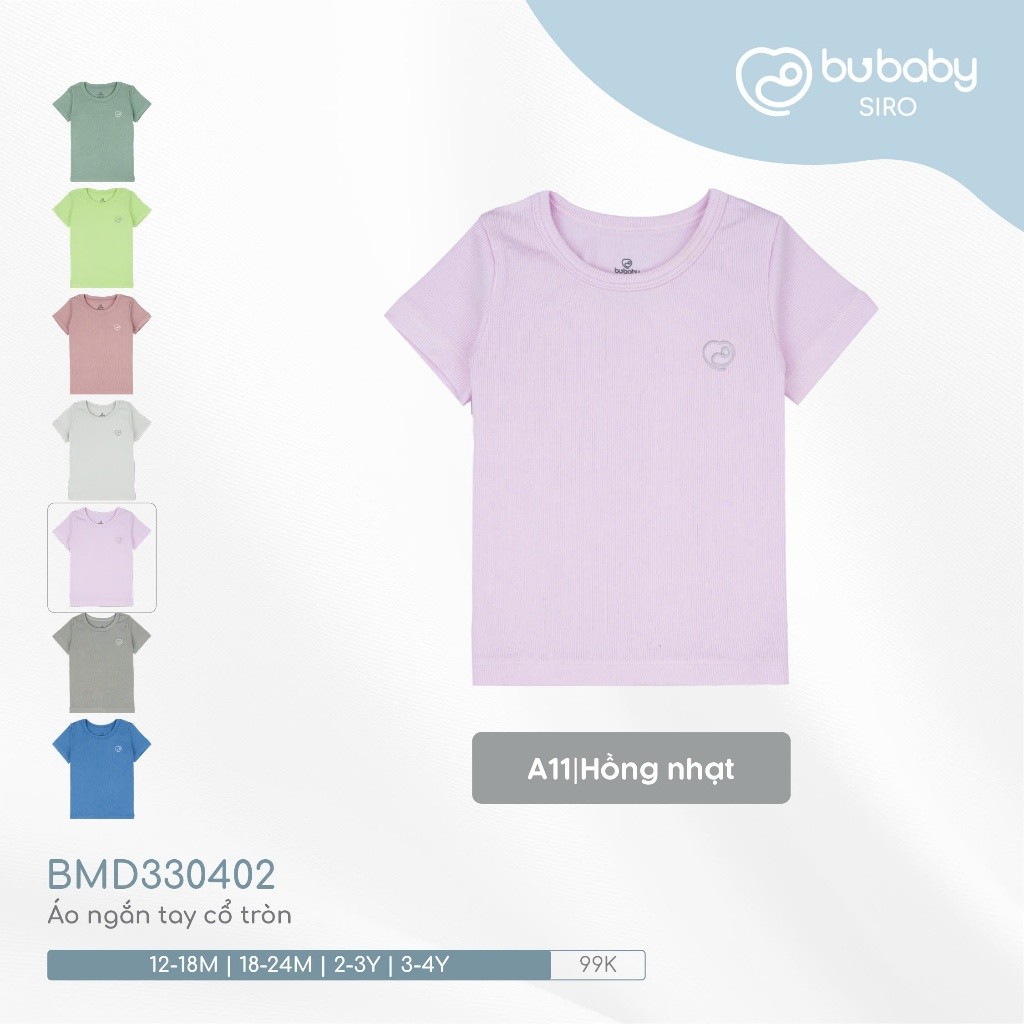 (12M-4Y) Áo ngắn tay cổ tròn BU Baby cute cho bé yêu - BMD330402