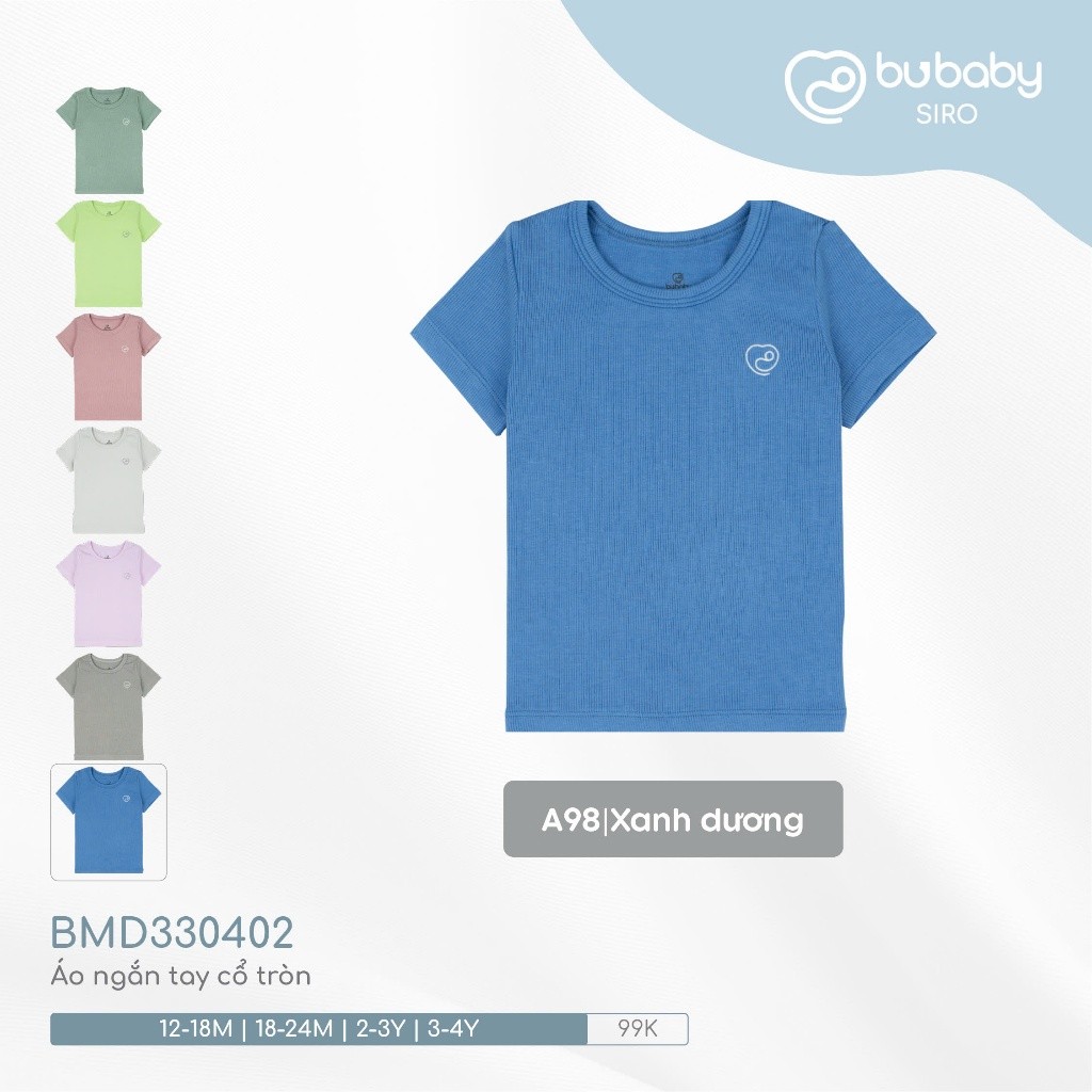 (12M-4Y) Áo ngắn tay cổ tròn BU Baby cute cho bé yêu - BMD330402