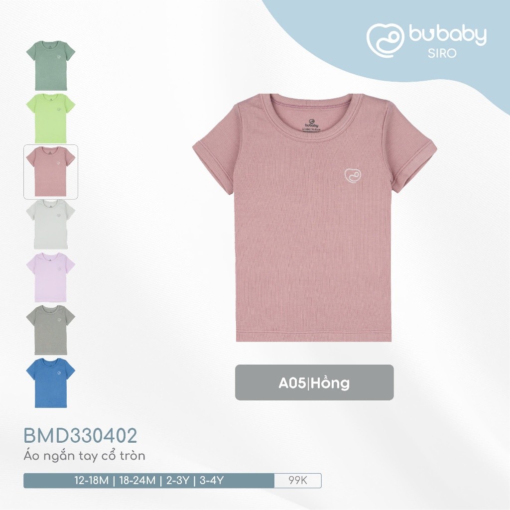 (12M-4Y) Áo ngắn tay cổ tròn BU Baby cute cho bé yêu - BMD330402