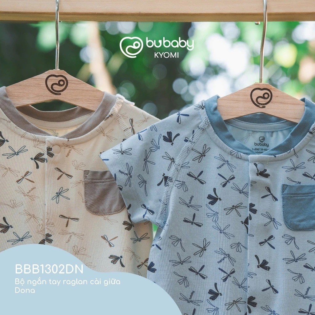 (0-12M) Bộ ngắn tay Bu Bubaby Sơ sinh - Bu baby sơ sinh - Bu baby bé trai - Bu baby bé gái - Bubaby chính hãng